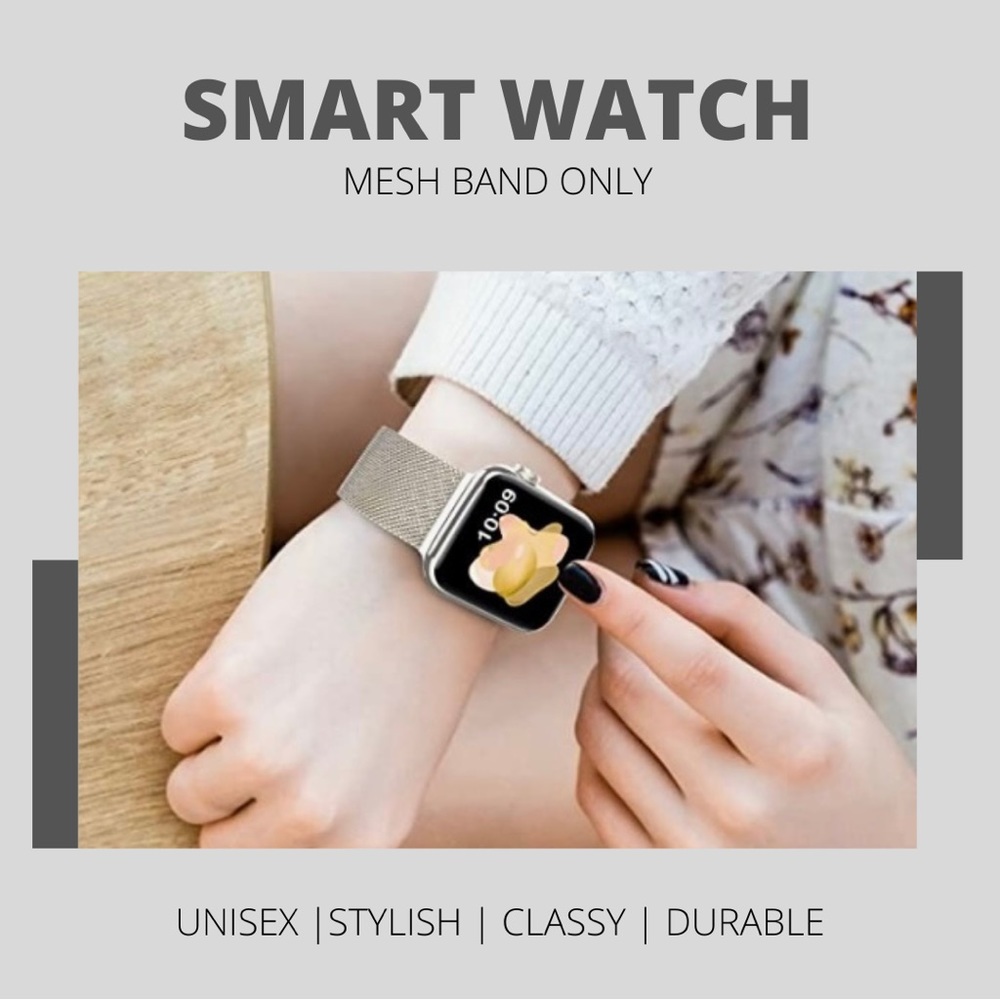 SMART WATCH BAND ONLY- fits 44MM Apple Watch Series 4- UNISEX - NEW